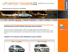 Tablet Screenshot of airport-transfer.cz